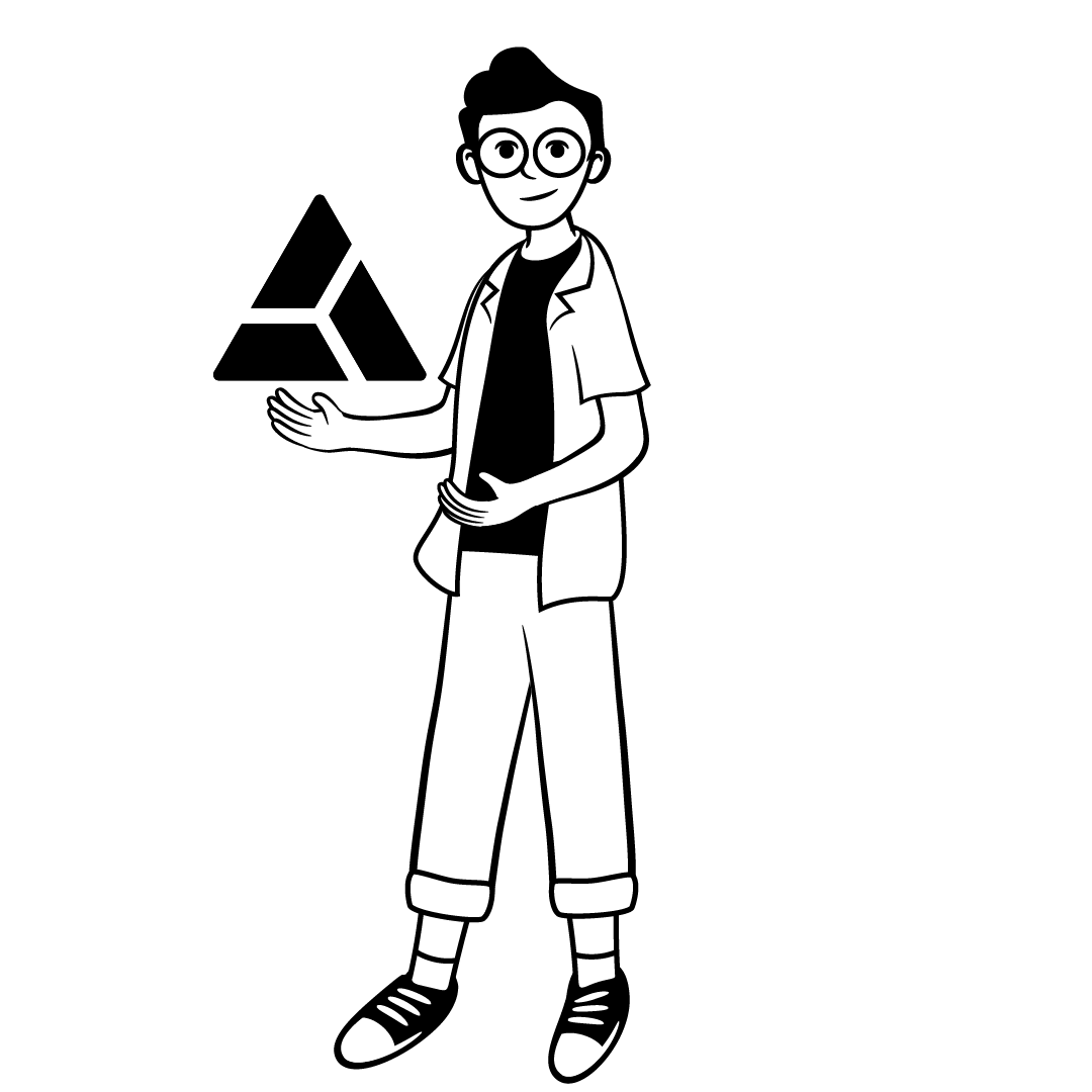 faq boy with logos